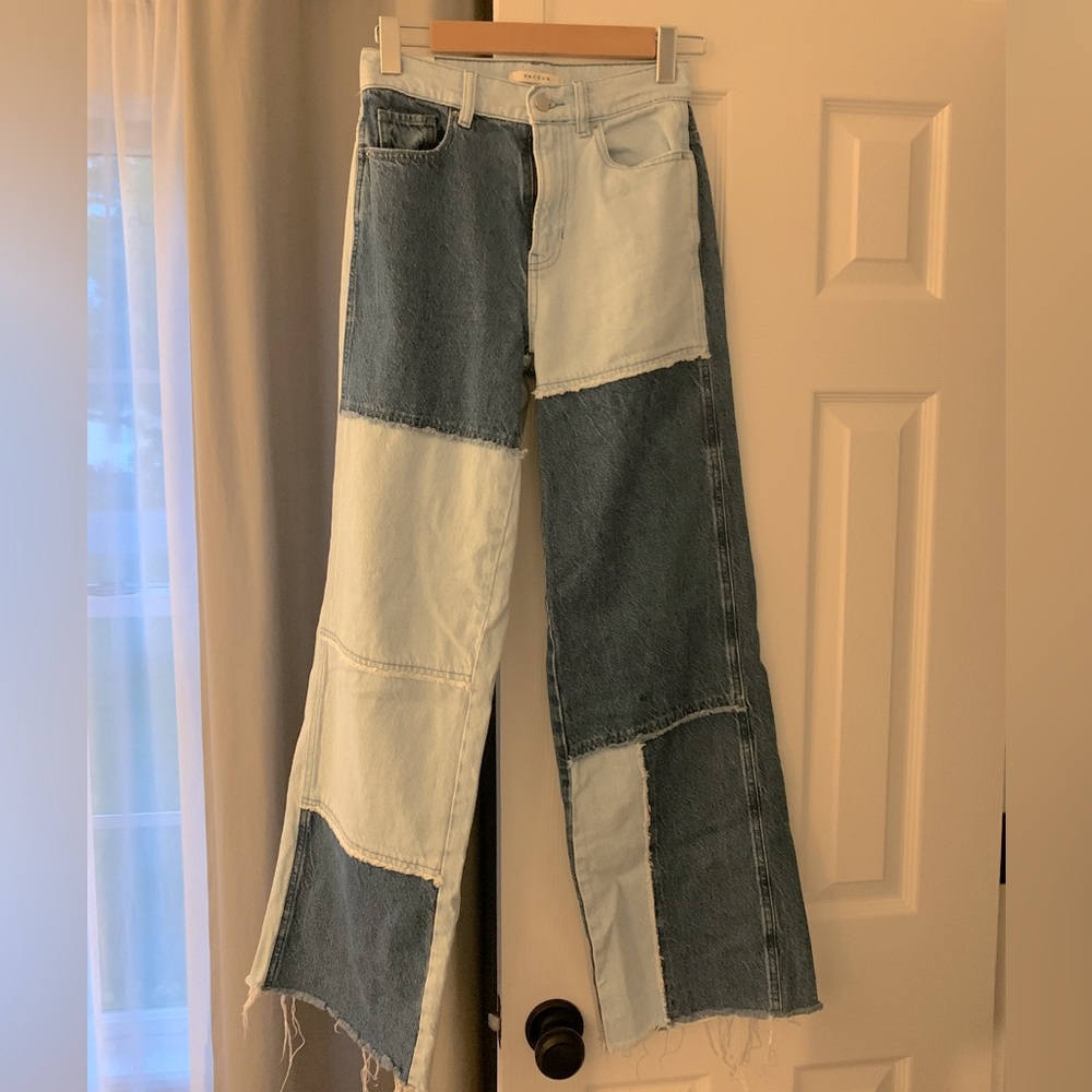 PacSun denim patchwork women’s baggy jeans